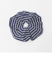 ストライプ シュシュ