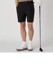 メンズ スムース 1プリーツ ショートパンツ