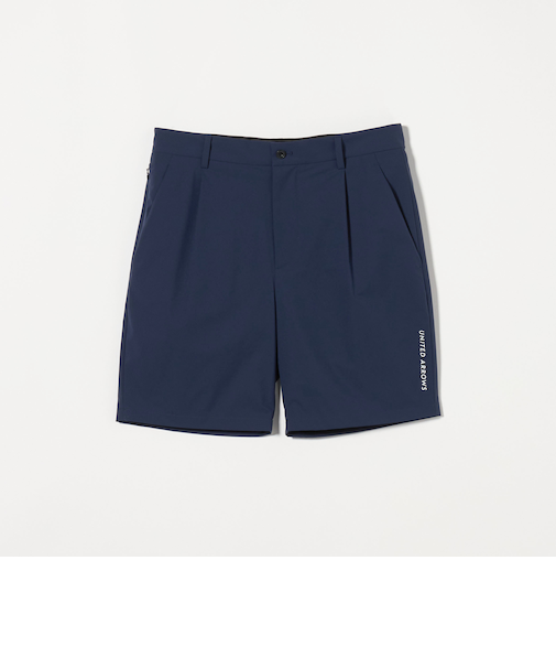 メンズ スムース 1プリーツ ショートパンツ