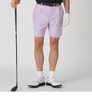 メンズ スムース 1プリーツ ショートパンツ