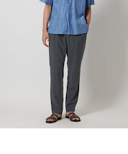 サマー ポリエステル ナチュラル ポプリン オールギャザー イージーパンツ