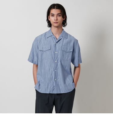 リンクル リラックス オープンカラーシャツ