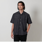 リンクル リラックス オープンカラーシャツ