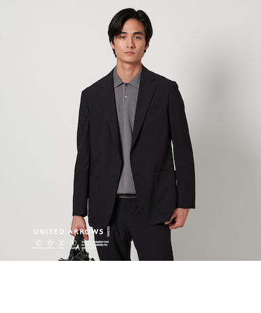 ライトサッカー シングル２ボタン ジャケット UA COZY ―ウォッシャブル・２WAYストレッチ―