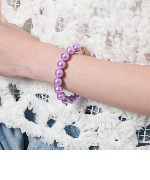 カラーイミテーションパール ブレスレット