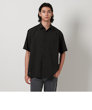 ポリエステル/ウール トロピカル ショートスリーブシャツ