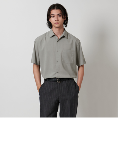 ポリエステル/ウール トロピカル ショートスリーブシャツ