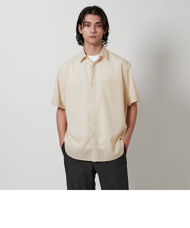 ポリエステル/ウール トロピカル ショートスリーブシャツ