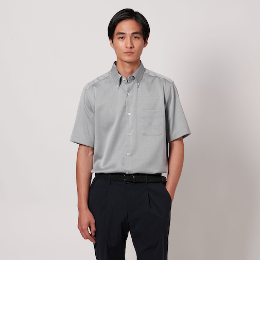 イージーケア AG パナマ ボタンダウンカラーシャツ -抗菌防臭・通気性-