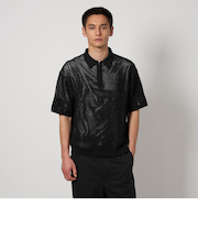 ＜UNITED ARROWS & SONS＞ MESH HALF ZIP PL/ポロシャツ
