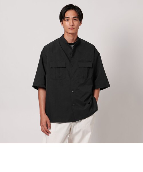 UNITED ARROWS ドットエア バンドカラー ミリタリーシャツ DotAir ドットエア バンドカラー ミリタリーシャツ ‐吸水速乾