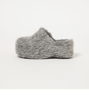 ＜SY＞ ウェッジフェイクファーミュール サンダル75