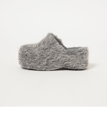 <SY> ウェッジフェイクファーミュール サンダル75