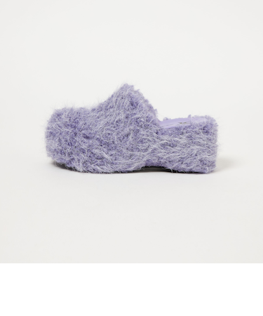 <SY> ウェッジフェイクファーミュール サンダル75