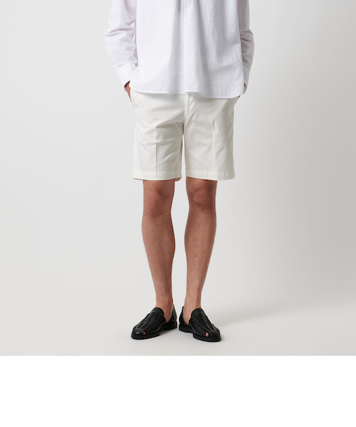 ツイル ベーシック  オフホワイト ショーツ