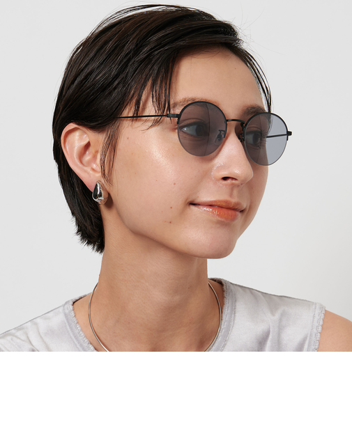 ＜Zoff＞ハーフメタル ボストン サングラス