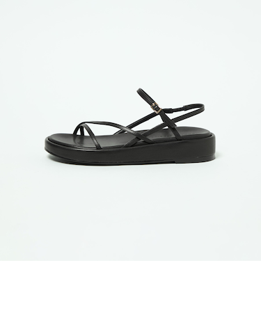 ナローストラッププラットフォーム サンダル35↑