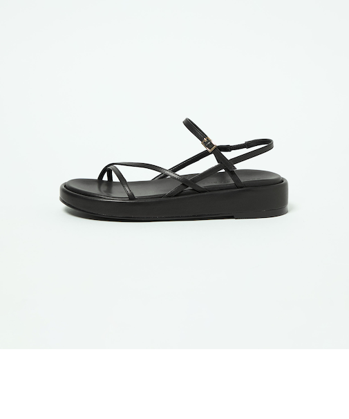 ナローストラッププラットフォーム サンダル35↑