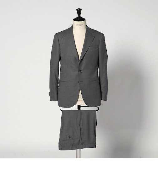 ファンシーウィーブ シングル３ボタン スーツ LIGHT S‐MODEL ‐防しわ‐