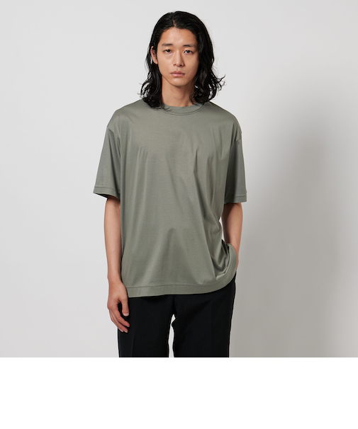 サマーシルケットスムース クルーネック T