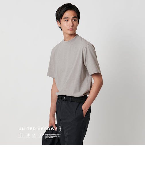 ポリエステル モックネック Tシャツ UA COZY ‐吸水速乾‐