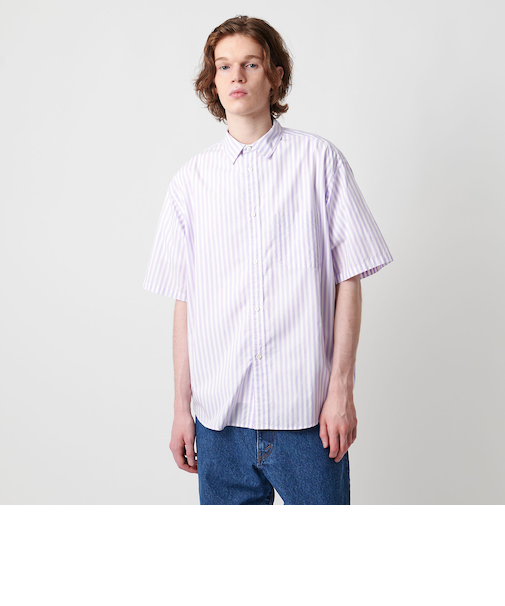 ＜UNITED ARROWS & SONS＞ LON/STRIPE S/SL SHIRT/ショートスリーブシャツ