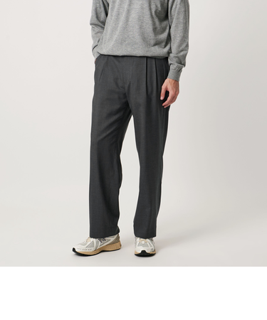 ワンフォーティー トロピカル 2プリーツワイドパンツ