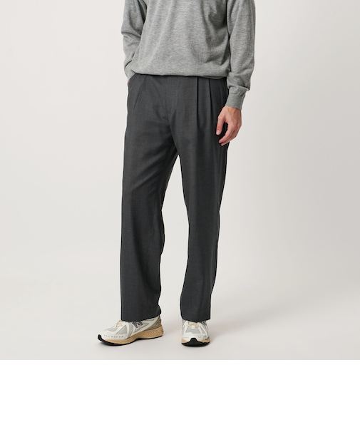 ワンフォーティー トロピカル 2プリーツワイドパンツ