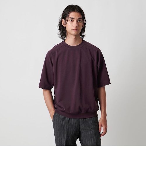 ポンチ ウラケ スウェット ラグランスリーブ Tシャツ ‐抗菌防臭
