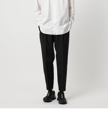 ウェザーコンフォート ダブルクロス キャロット 2プリーツ スラックス ‐防しわ・撥水・2WAYストレッチ‐