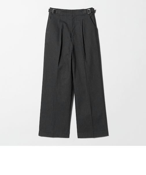 シャンブレー ワイドパンツ ‐ウォッシャブル‐＜A DAY IN THE LIFE＞