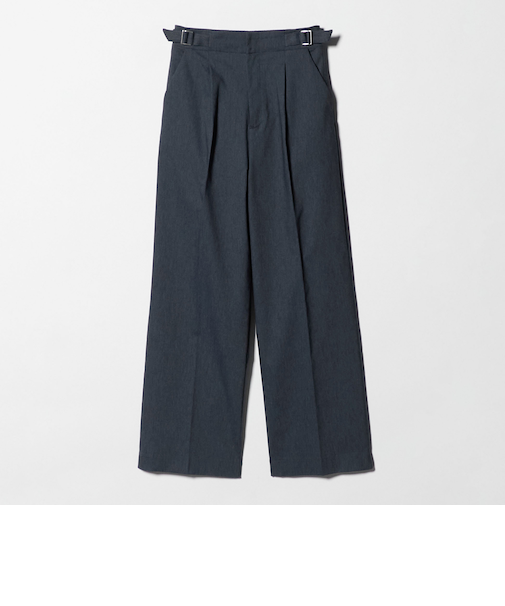 シャンブレー ワイドパンツ ‐ウォッシャブル‐<A DAY IN THE LIFE>