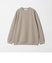 バウンシー ケーブル ジャガード スウェット＜A DAY IN THE LIFE＞