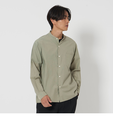 エアリー コットン バンド スクエア― フォルムシャツ