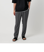 ドレープ ドビー 1プリーツ イージー テーパード パンツ