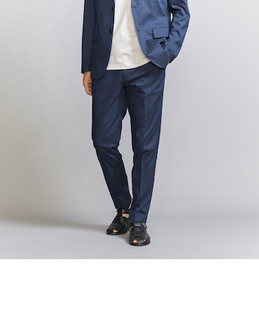 東レ/TORAY ドライ ポリエステル ノープリーツ スリムパンツ - セットアップ対応 ヨコストレッチ ウォッシャブル -