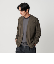 ドライ スムース 1ボタン カーディガン 吸水速乾