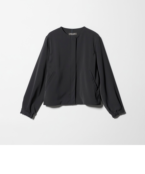 ツイル ノーカラー ブルゾン ‐ウォッシャブル‐＜A DAY IN THE LIFE＞