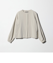 ツイル ノーカラー ブルゾン ‐ウォッシャブル‐＜A DAY IN THE LIFE＞