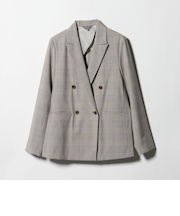 グレンチェック ダブルブレスト ジャケット  ‐セットアップ対応・ウォッシャブル‐ ＜A DAY IN THE LIFE＞