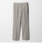 グレンチェック タックストレートパンツ  ‐セットアップ対応・ウォッシャブル‐ ＜A DAY IN THE LIFE＞