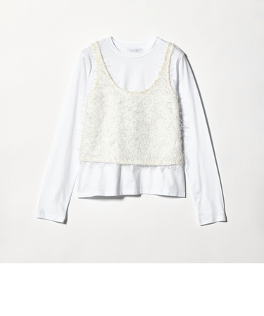 フリンジ×スパンコール キャミ＋カットソー ‐セットアイテム‐＜A DAY IN THE LIFE＞