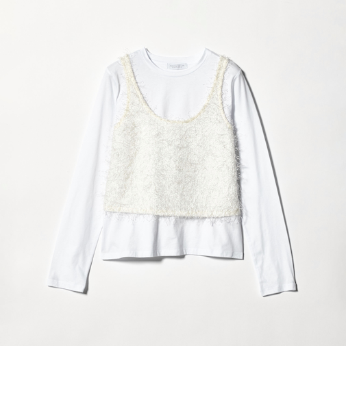 フリンジ×スパンコール キャミ＋カットソー ‐セットアイテム‐＜A DAY IN THE LIFE＞