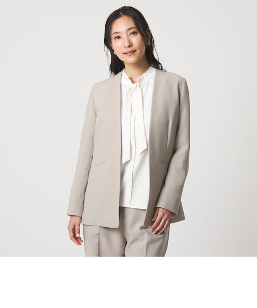 コンフォート ダブルクロス Vネックジャケット ‐セットアップ対応・ウォッシャブル‐ ＜A DAY IN THE LIFE＞