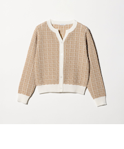 マルチカラー キーネックカーディガン ‐ウォッシャブル‐＜A DAY IN THE LIFE＞