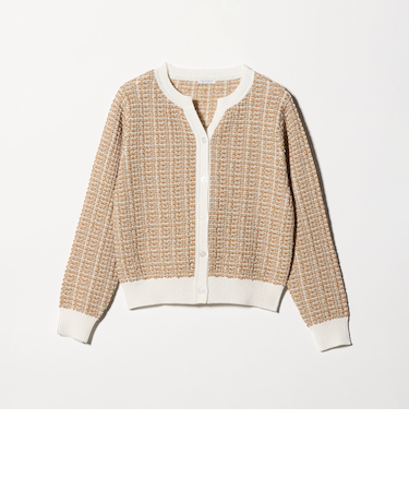 マルチカラー キーネックカーディガン ‐ウォッシャブル‐＜A DAY IN THE LIFE＞