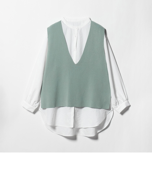 Vネックベスト＋シャツ ‐セットアイテム‐＜A DAY IN THE LIFE＞