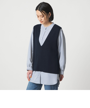 Vネックベスト＋シャツ ‐セットアイテム‐＜A DAY IN THE LIFE＞