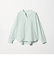 スキッパー ボリュームスリーブ ブラウス ＜A DAY IN THE LIFE＞