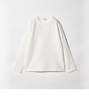 バウンシー ジャガード フェイクレイヤード キーネックカットソー＜A DAY IN THE LIFE＞